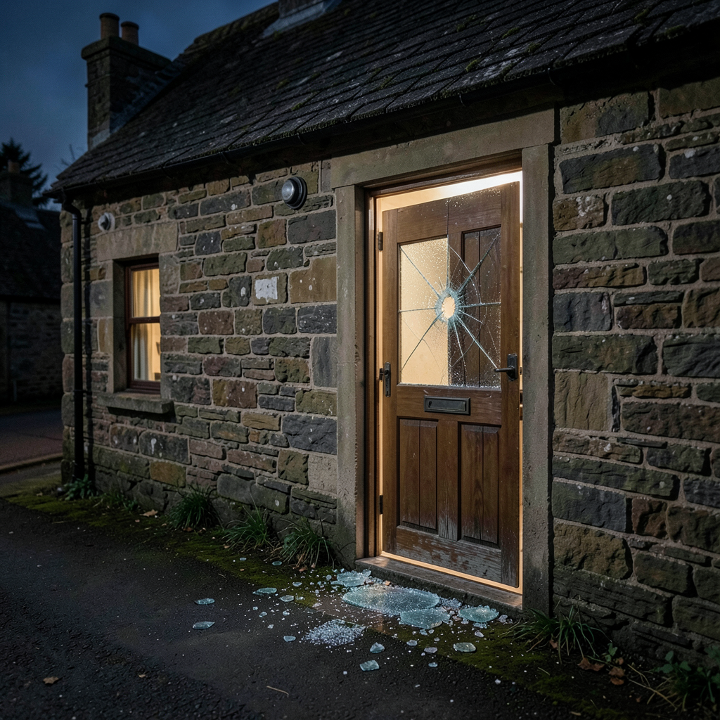 Shipton-Under-Wychwood home burgled after back door glass panel smashed in